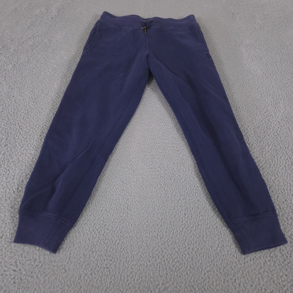 Polo Ralph Lauren Sweatpants Womens S Navy Blue Gold Glitter Side Stripe Jogger